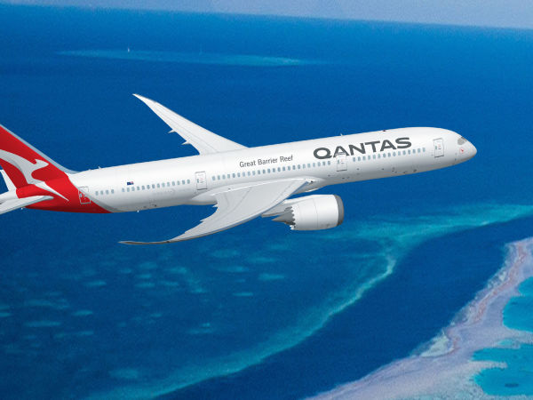 Qantas Dreamliner Great Barrier Reef and reef.jpg